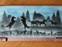 Paarden airbrushwerk op nintendo DS