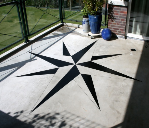 Schilderwerk op de vloer